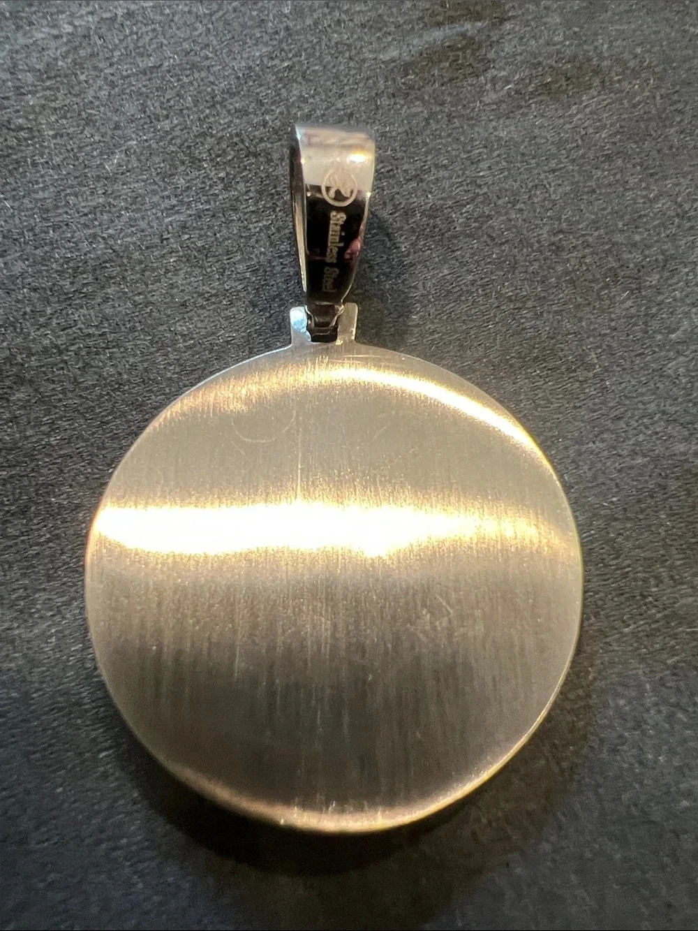 New Stainless steel Round Pendant of “Last Supper”  with Pave Detailing.